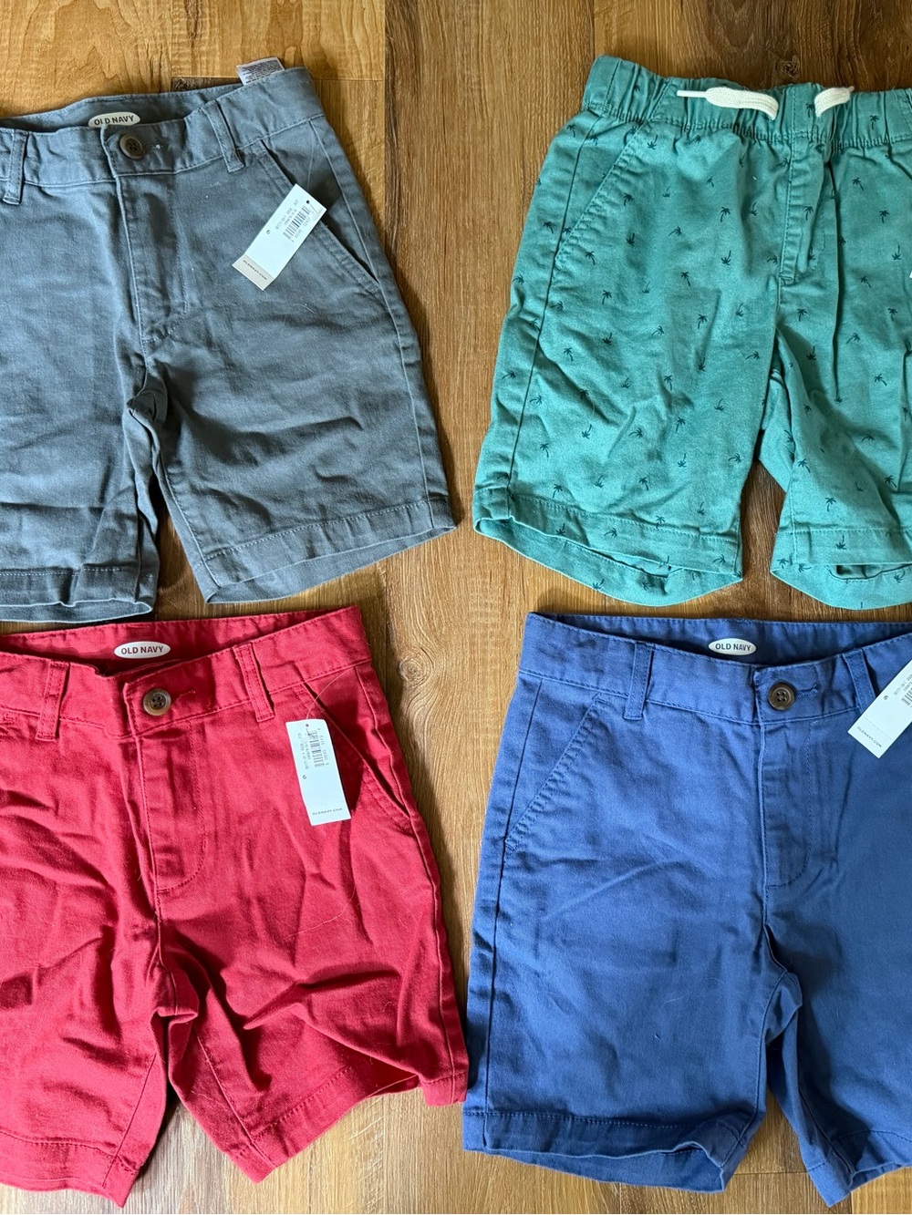 Old Navy Boys' Shorts size 6 - Gray, Teal, Red, Blue